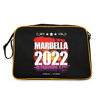 Marbella 2022 - Retro Tasche - Schwarz/Gold - Hinten