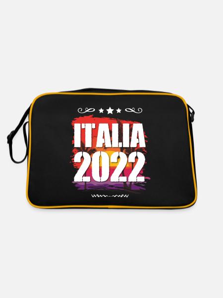 Italia 2022 - Retro Bag - black/gold - Back