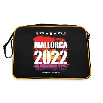 Mallorca 2022 - Retro Tasche - Schwarz/Gold - Hinten