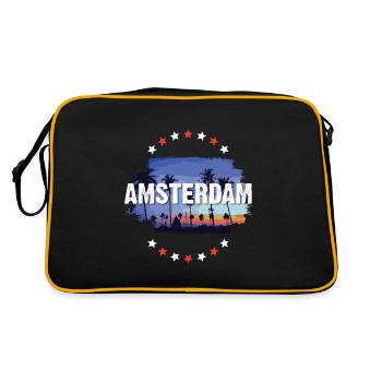 Amsterdam - Retro Bag - black/gold - Back