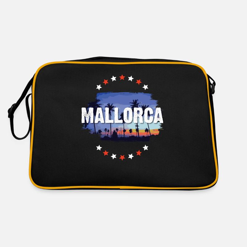 Mallorca - Retro Tasche - Schwarz/Gold