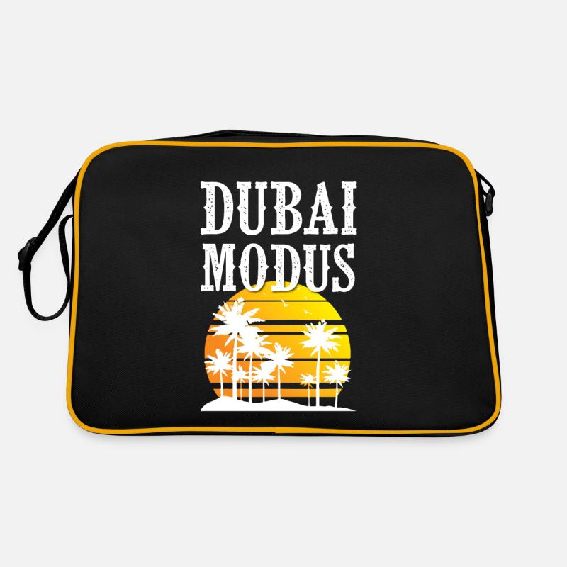 Dubai Modus - Retro Tasche - Schwarz/Gold