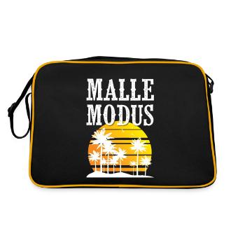 Malle Mode - Sac Retro - noir/or - Dos