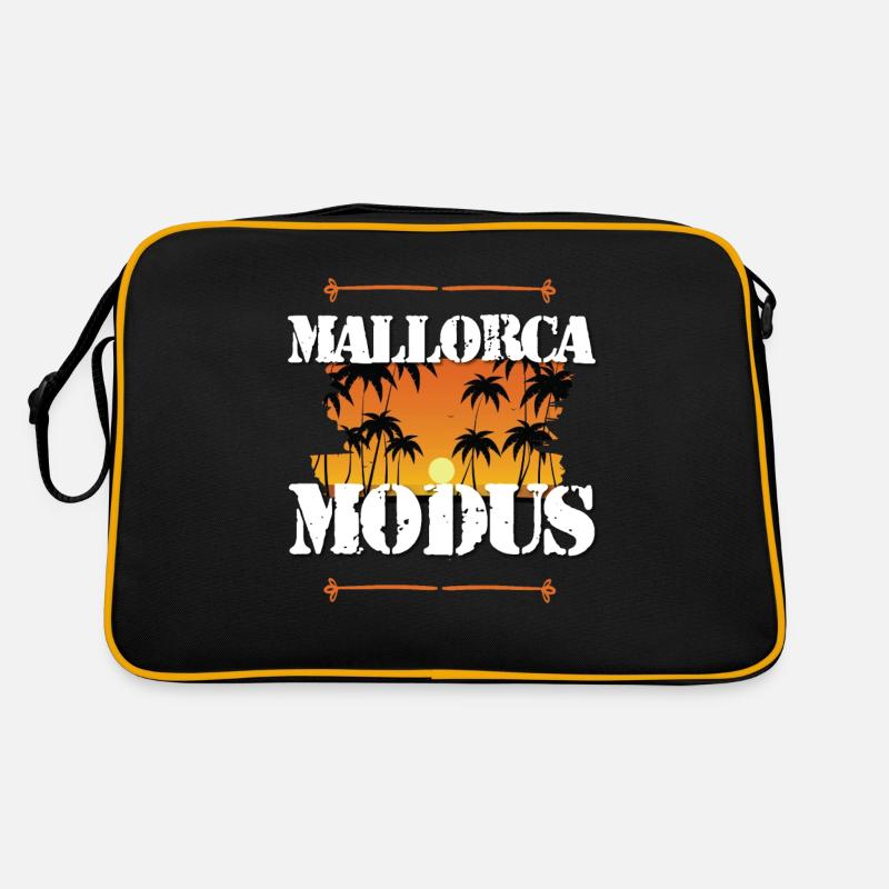Mallorca Modus - Retro Tasche - Schwarz/Gold
