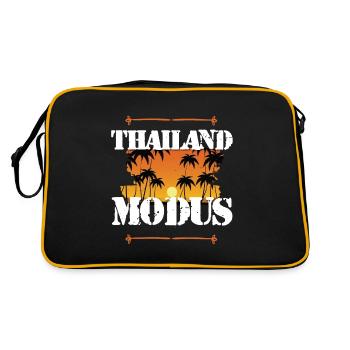 Thailand Modus - Retro Tasche - Schwarz/Gold - Hinten