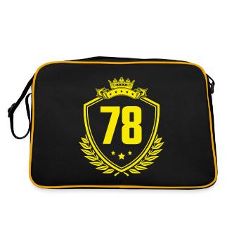 78 Nombre d’armoiries - Sac Retro - noir/or - Dos