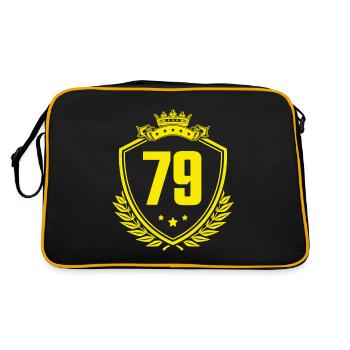 79 Nombre d’armoiries - Sac Retro - noir/or - Dos