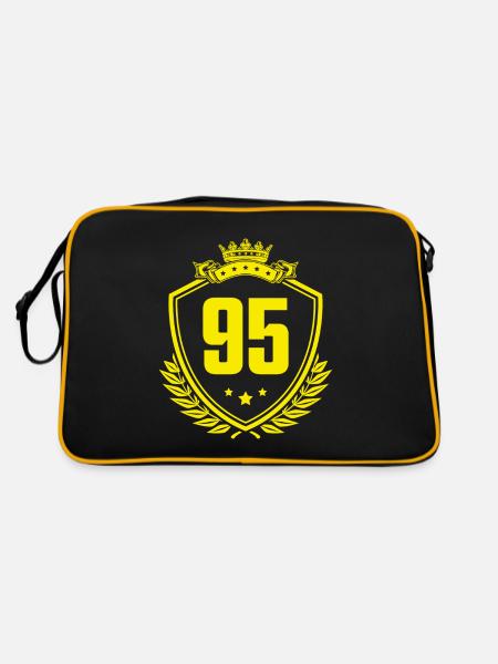 95 Nombre d’armoiries - Sac Retro - noir/or - Dos