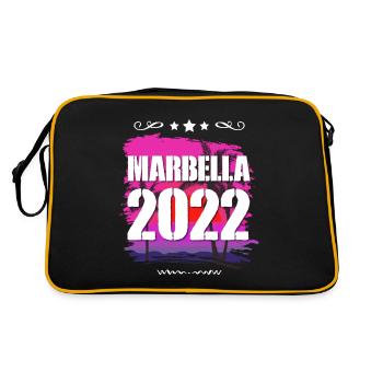 Marbella 2022 - Retro Tasche - Schwarz/Gold - Hinten