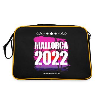 Mallorca 2022 - Retro Tasche - Schwarz/Gold - Hinten