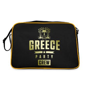 Équipage de la fête de grèce - Sac Retro - noir/or - Dos