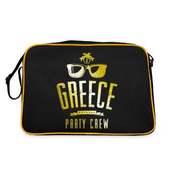 Équipage de la fête de grèce - Sac Retro - noir/or - Dos
