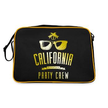 Équipage de fête en Californie - Sac Retro - noir/or - Dos