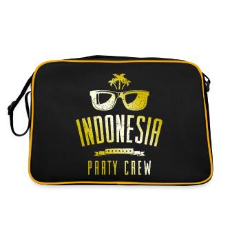 Équipage de fête en Indonésie - Sac Retro - noir/or - Dos