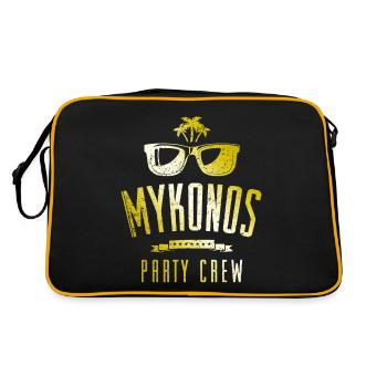 Équipage de mykonos - Sac Retro - noir/or - Dos