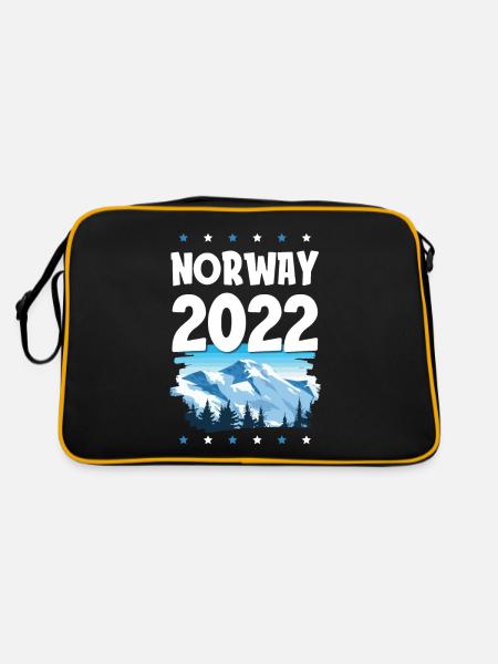 Norway 2022 - Retro Bag - black/gold - Back