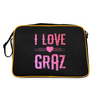 J’aime Graz - Sac Retro - noir/or - Dos