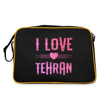 I Love Tehran - Retro Bag - black/gold - Back