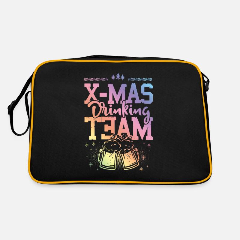 X-mas Drinking Team Retro Tasche