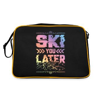 ski ski - Sac Retro - noir/or - Dos