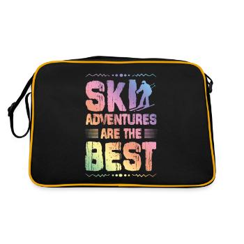 Aventures de ski - Sac Retro - noir/or - Dos
