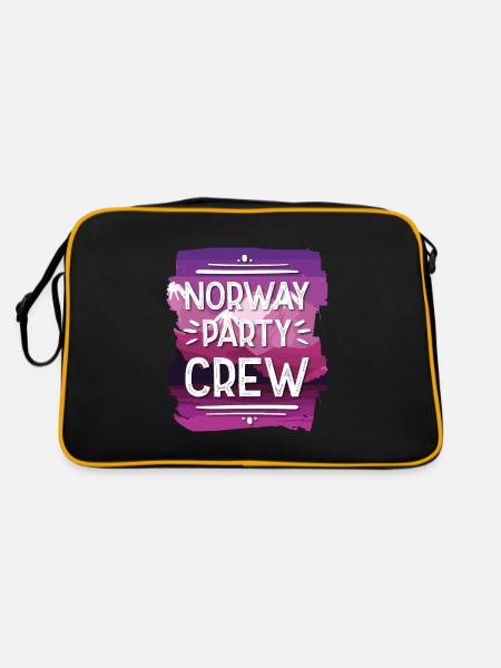 Équipage de la fête de Norvège - Sac Retro - noir/or - Dos