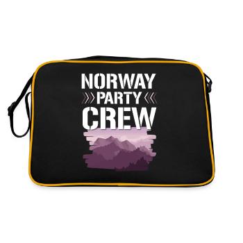 Équipage de la fête de Norvège - Sac Retro - noir/or - Dos
