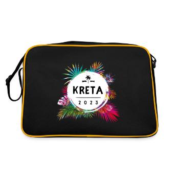 Crète 2023 coloré - Sac Retro - noir/or - Dos