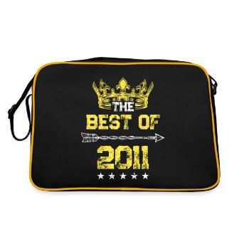 2011 best of birthday - Retro Bag - black/gold - Back