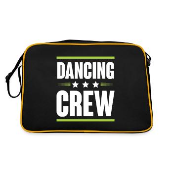 Dancing Crew - Retro Tasche - Schwarz/Gold - Hinten