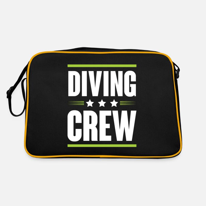 Diving Crew - Retro Bag - black/gold