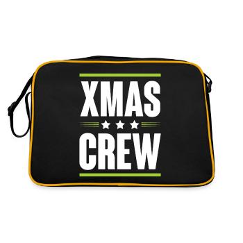 Xmas Crew - Retro Tasche - Schwarz/Gold - Hinten