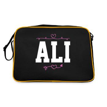 Ali - Retro Bag - black/gold - Back