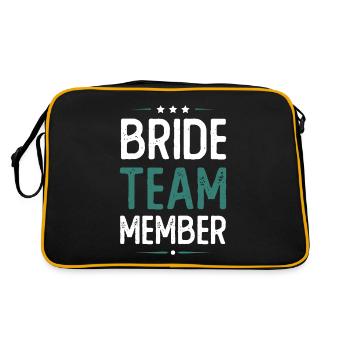 Équipe de la mariée - Sac Retro - noir/or - Dos