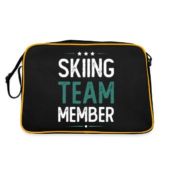 Skiing Team - Retro Bag - black/gold - Back