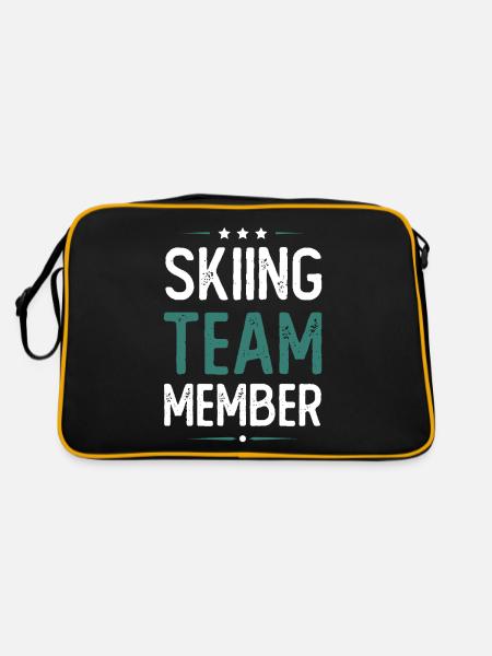 Équipe de ski - Sac Retro - noir/or - Dos