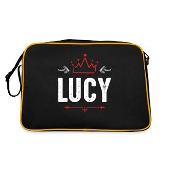 Lucy - Retro Bag - black/gold - Back