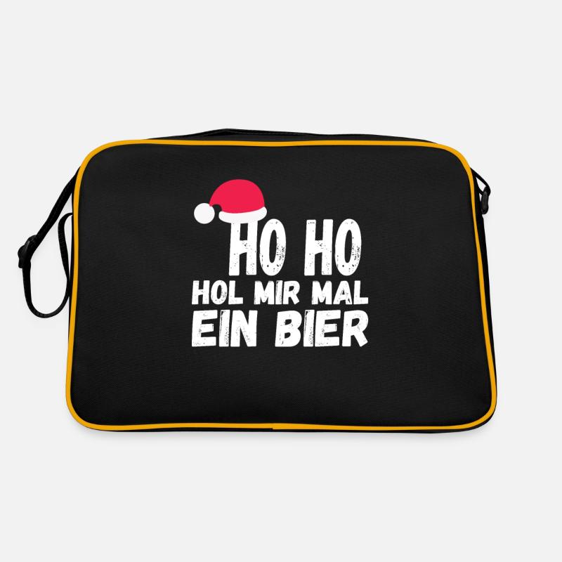 Ho Hol mir mal ein Bier Ugly Christmas Xmas Idee Retro Tasche