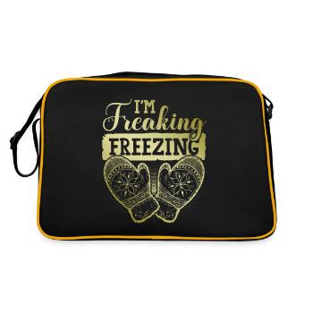 Freezing Winter - Retro Tasche - Schwarz/Gold - Hinten