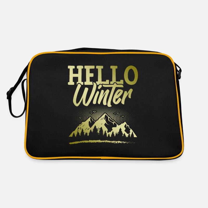 Hello Saying Winter Retro Bag