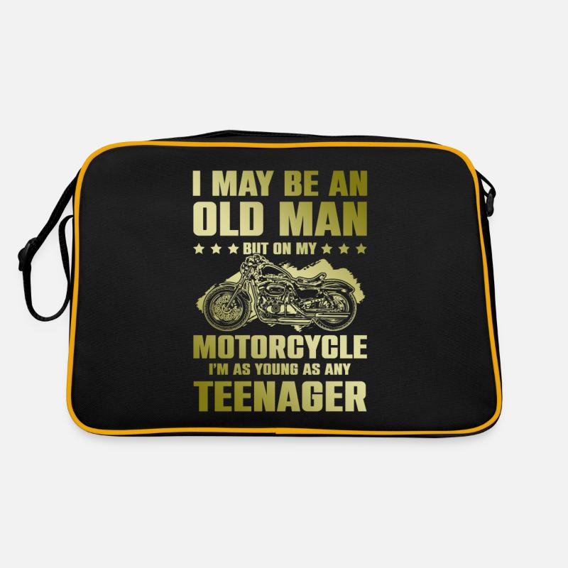 Motorcycle old man Retro Bag