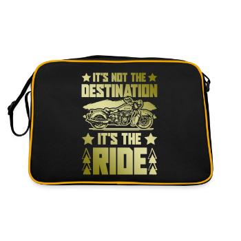 Motorcycle Destination - Retro Bag - black/gold - Back