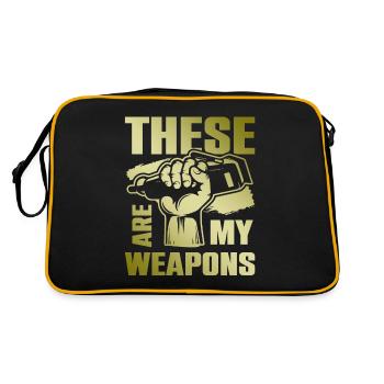 Barber weapons - Retro Bag - black/gold - Back