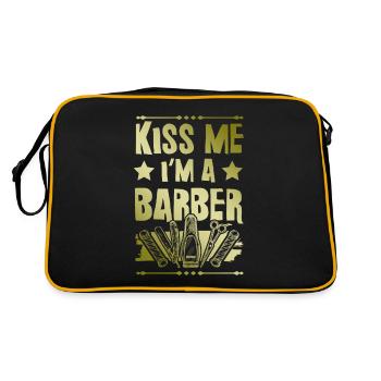 Embrasse-moi Barbier - Sac Retro - noir/or - Dos