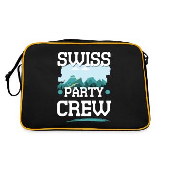 Equipage de fête suisse - Sac Retro - noir/or - Dos
