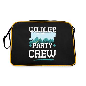 Équipage de la fête de la faune - Sac Retro - noir/or - Dos