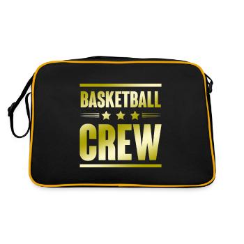 Équipe de basket-ball - Sac Retro - noir/or - Dos