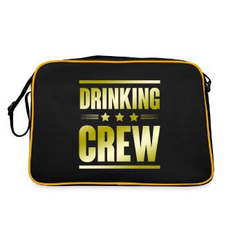 Drinking Crew - Retro Bag - black/gold - Back