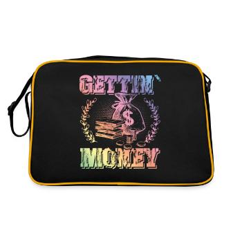 getting money - Retro Bag - black/gold - Back