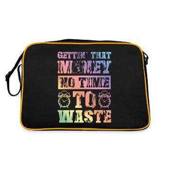 getting money - Retro Bag - black/gold - Back
